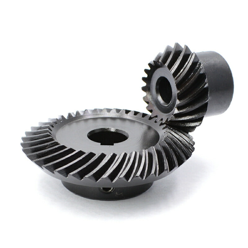 Module 1.5, Number of Teeth 36, Hole Diameter 15mm, Keyway 5mm, Speed Ratio 1:2, Steel Spiral Bevel Gear