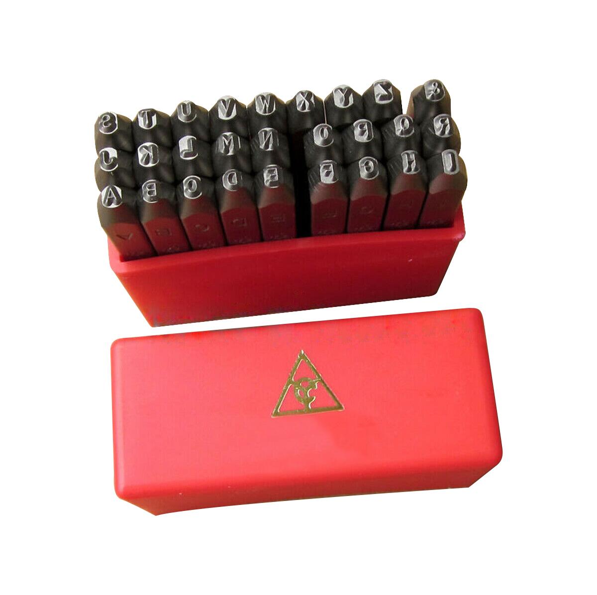 6mm "A-Z" + "&" Total 27 Uppercase Alphabet Punch Metal Stamp