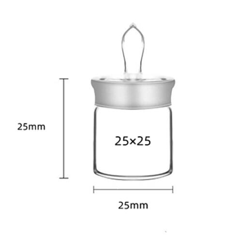 25 x 25mm Glass Cleaning Bottle with Lid, Alcohol, Benzine, Cup, GAVAN