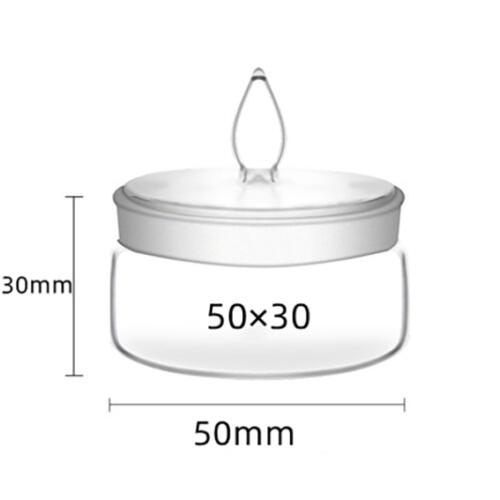 50 x 30mm Glass Cleaning Bottle with Lid, Alcohol, Benzine, Cup, GAVAN