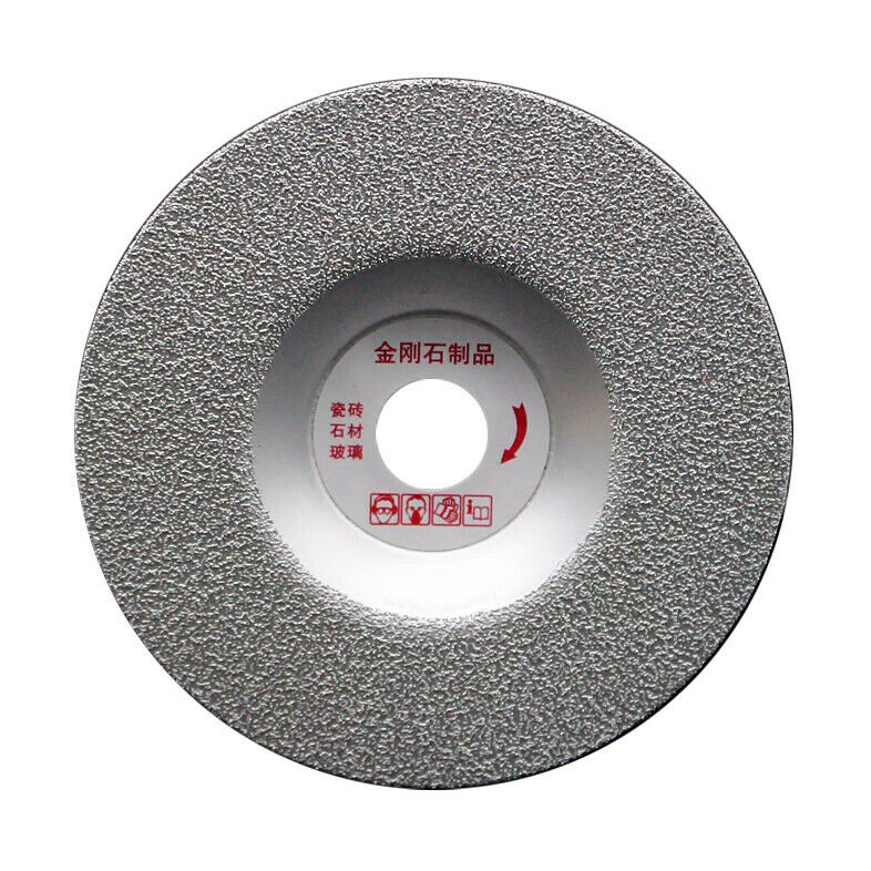 #60 100mm Outer Diameter, 16mm Hole Diameter, Silver Diamond Coated Grinder Wheel