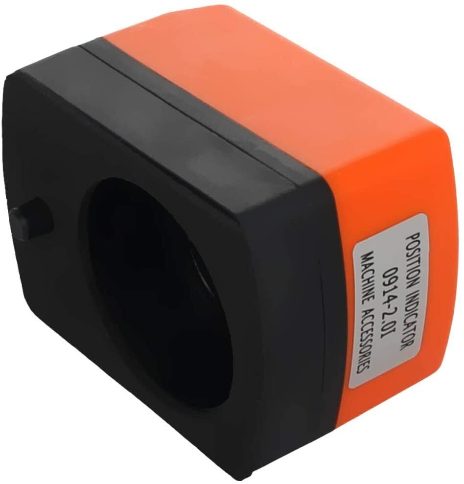 Horizontal axis Upper lens Counterclockwise Digital position indicator
