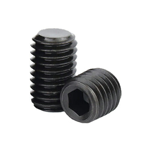 M6 x 0.75 長さ 5mm 10個入 スチール 平先 六角穴付き止めねじ