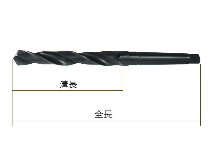 28.6mm MT3 HSS モールステーパーシャンク ドリルビット