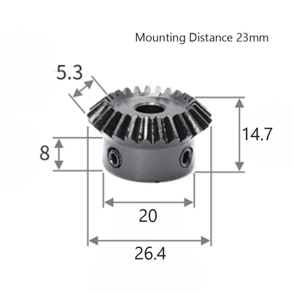 モジュール 1 歯数 25 穴径 10mm 速比 1:1 スチール ベベルギヤ 歯車