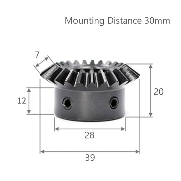 モジュール 1.5 歯数 25 穴径 15mm 速比 1:1.25 スチール ベベルギヤ 歯車 – GAVAN工具、金具専門店