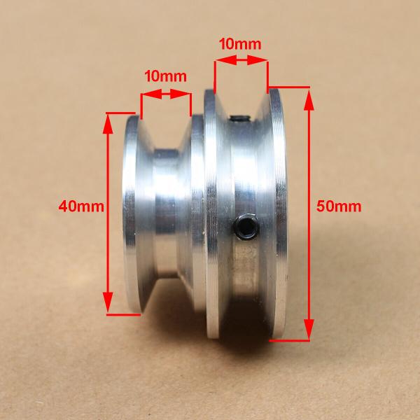 外径 50mm 穴径 12mm Vベルト 3/8”(9.525mm)対応 2溝 ベルトプーリー – GAVAN工具、金具専門店