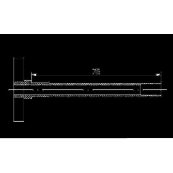 8ミリ時計旋盤用 ドローバー M7 x 0.75