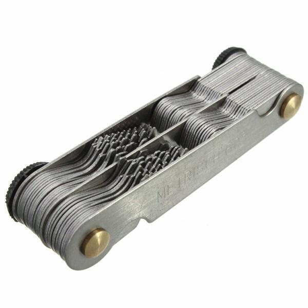 Pitch Gauge 60°, 52 pieces, pitch 0.25-6mm, thread count 4-62