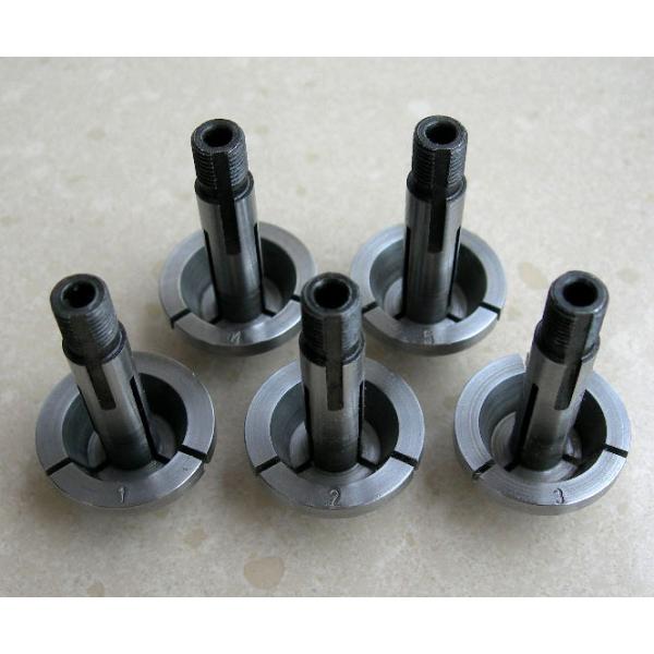 Set of 5 ring step chucks for 8mm watch lathes, diameters 5.4 to 23mm
