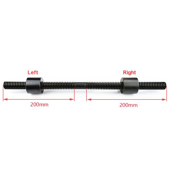 TR18 x 4 x 400mm Right and Left Trapezoidal Screw Lead Screw