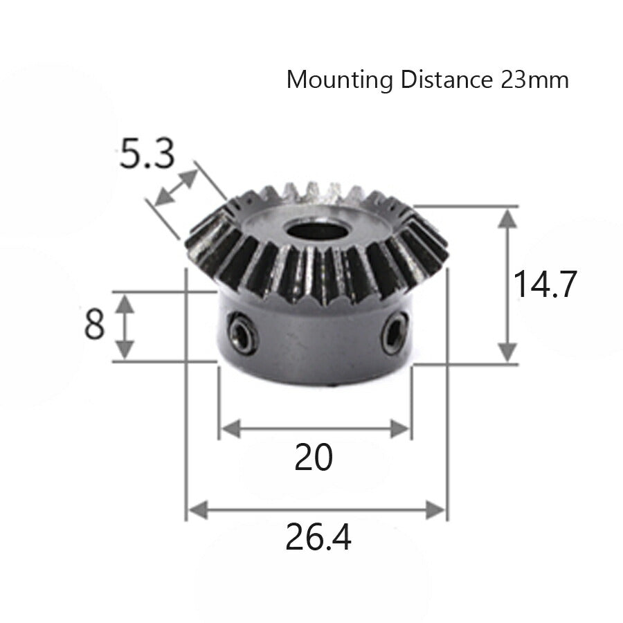 モジュール 1 歯数 25 穴径 12mm 速比 1:1 スチール ベベルギヤ 歯車