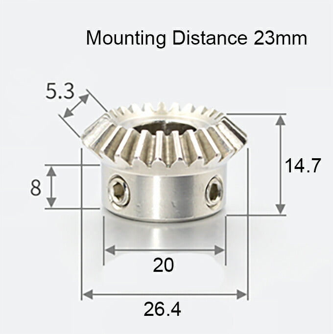 Module 1, Number of Teeth 25, Speed ​​Ratio 1:1, Stainless Steel Bevel Gear