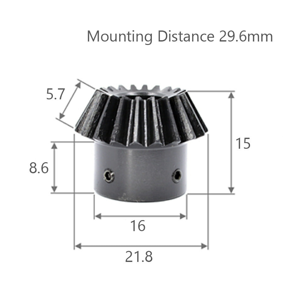 モジュール 1 歯数 20 穴径 8mm 速比 1:2 スチール ベベルギヤ 歯車