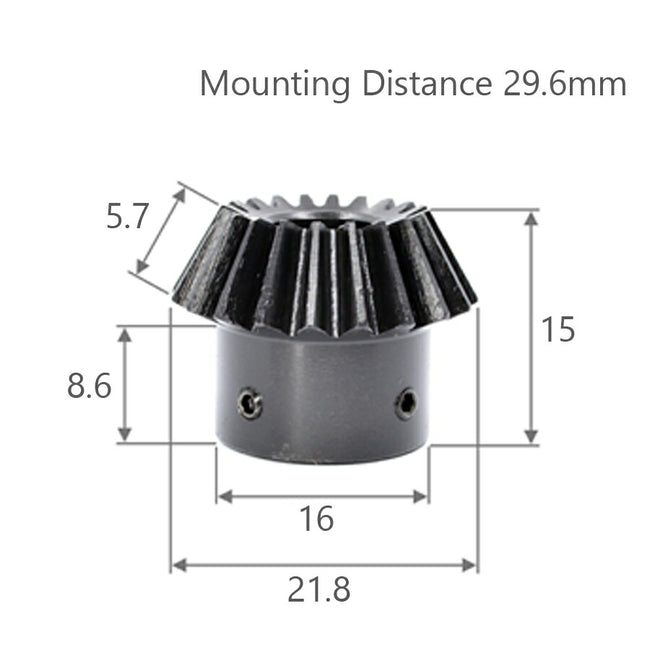モジュール 1 歯数 20 穴径 6mm 速比 1:2 スチール ベベルギヤ 歯車
