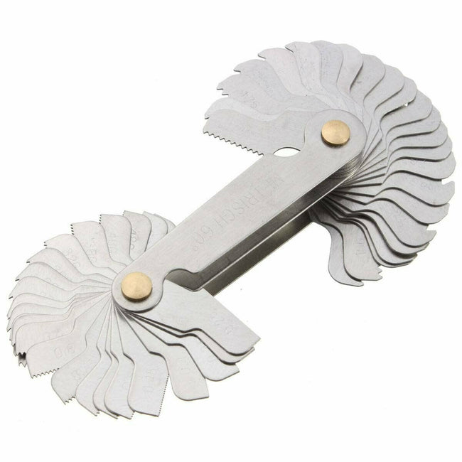 Pitch Gauge 60°, 52 pieces, pitch 0.25-6mm, thread count 4-62
