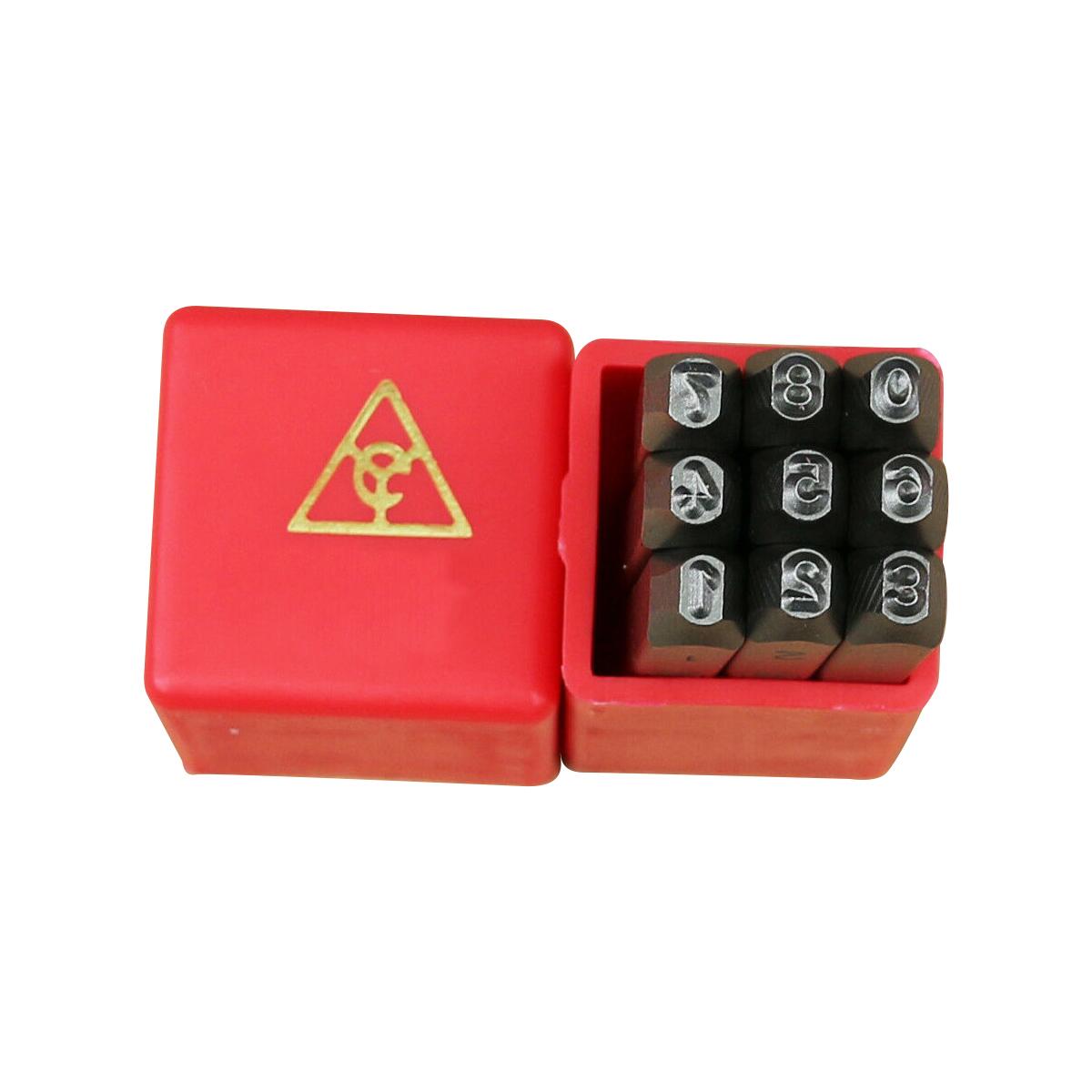 1.5mm Numbers, 9-Piece Set, Metal Punch Stamp