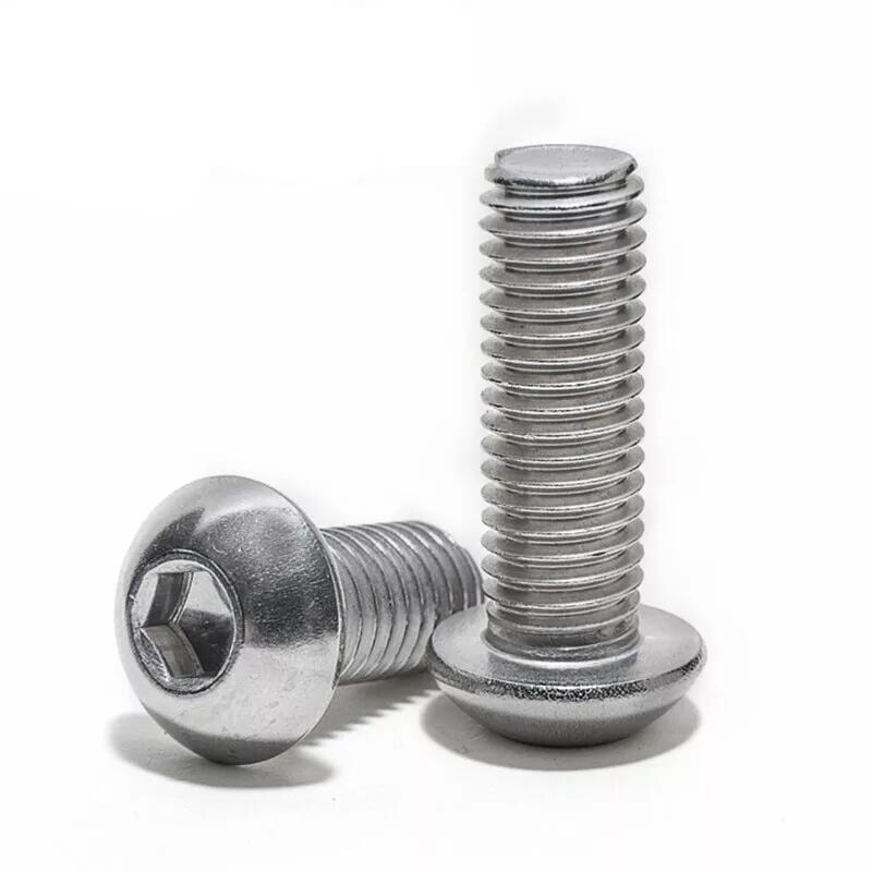 M10 x 1.5 50mm Hex Socket Button Head Bolt, Stainless Steel, Pack of 5