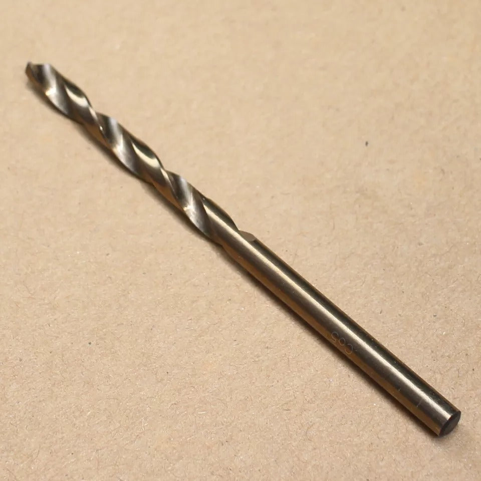 5.6mm Stainless Steel HSS Co Twist Drill Bit, 2-Piece Set, Cobalt High-Speed ​​Steel, Straight Shank