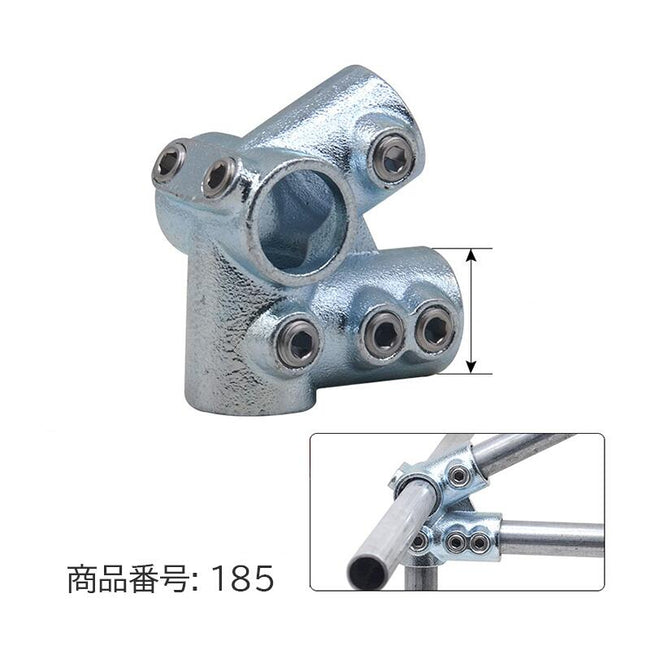 42.7mm 単管パイプ ジョイント 屋根 軒先端部用 組立 D42-185