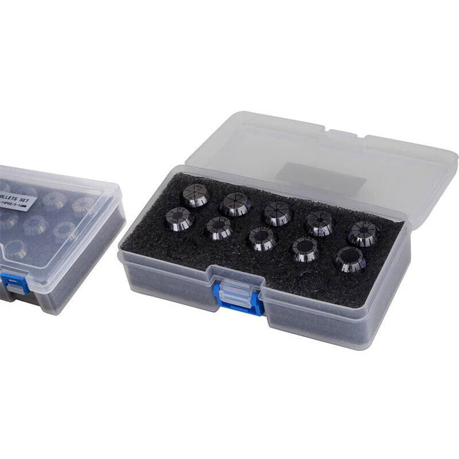 ER16 穴径 1～10mm 計10個入 コレットチャック フライス旋盤用 精度 ≤0.008mm クラス AA