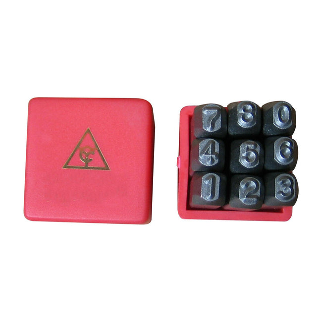 2mm 反転 数字 計9個 パンチ 金属用 打刻 スタンプ