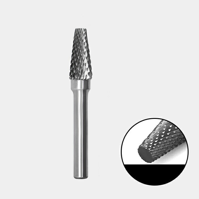 テーパー型 ダブルカット シャンク径 6mm 超硬 ロータリーバー リュータービット 超硬バー