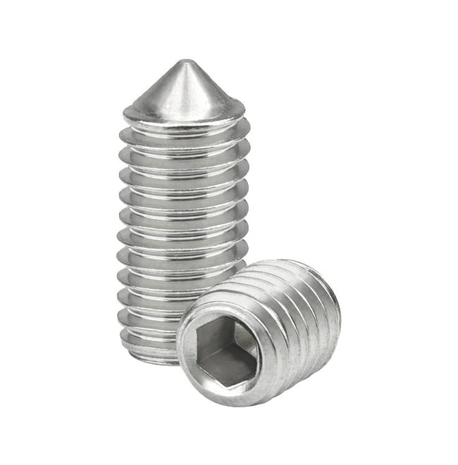 M2.5 x 0.45 長さ 3mm とがり先 304ステンレス 六角穴付き止めねじ 20個入
