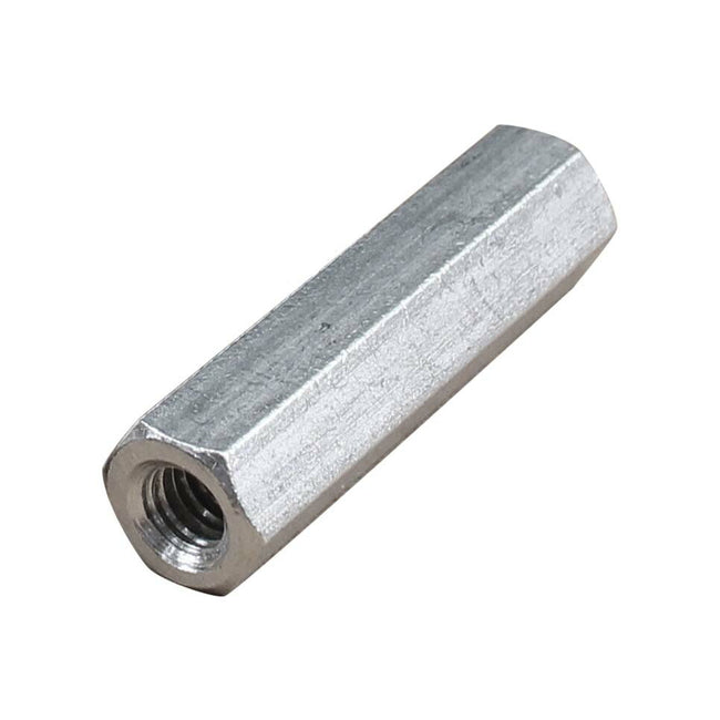 M8 x 1.25 二面幅 13mm 長さ 70mm 2個入 両端右ねじ ステンレス鋼 特殊 六角 ロングカップリングナット