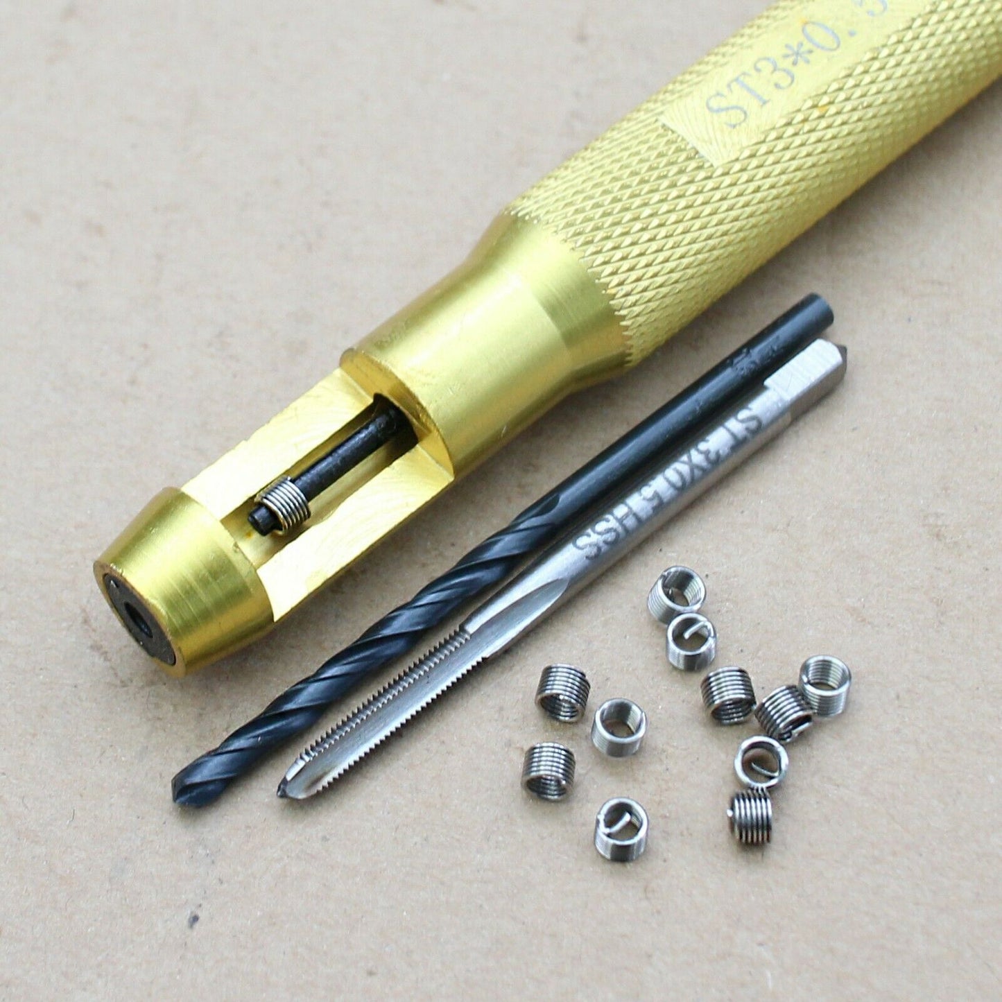 M10 x 1.0 用 ねじ山補修 リコイルキット 修理 タップ ドリルビット 挿入工具 インサートコイル セット