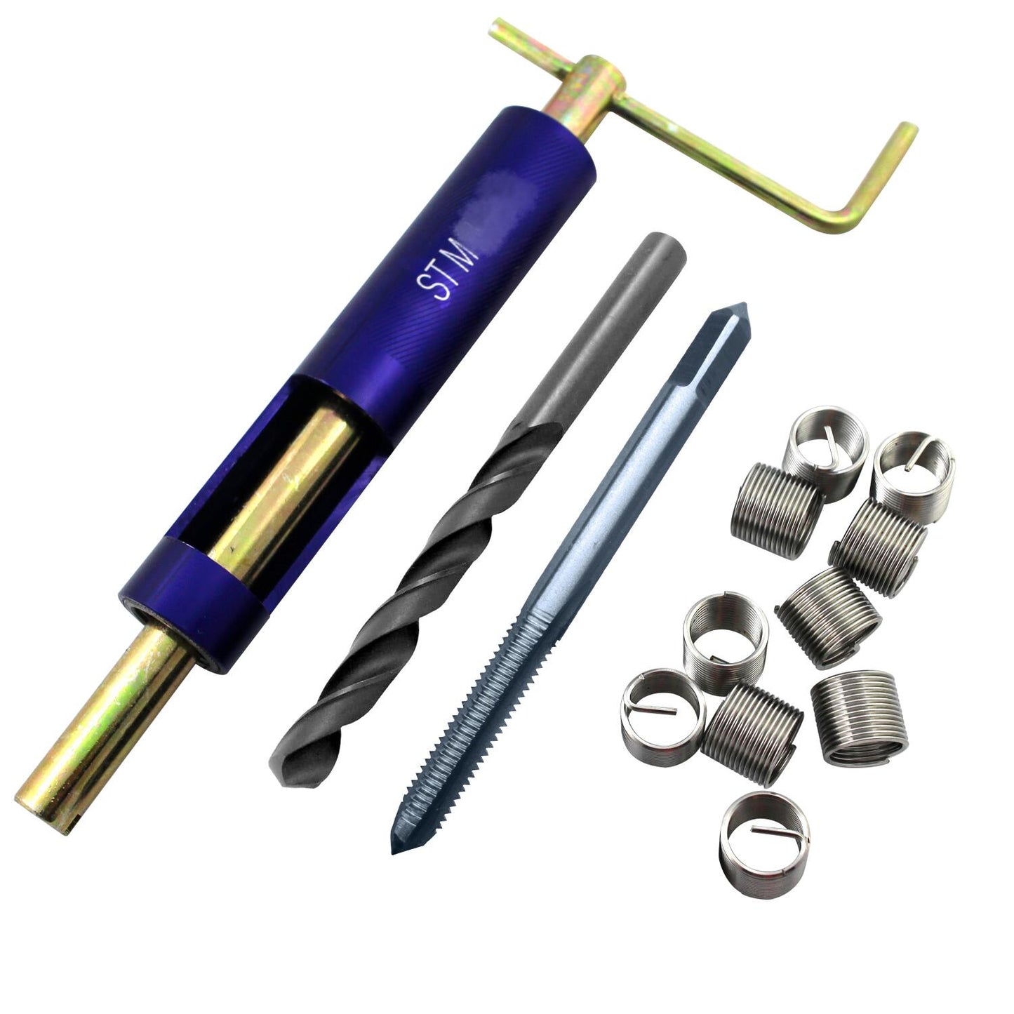 M6 x 0.5 用 ねじ山補修 リコイルキット 修理 タップ ドリルビット 挿入工具インサートコイルセット