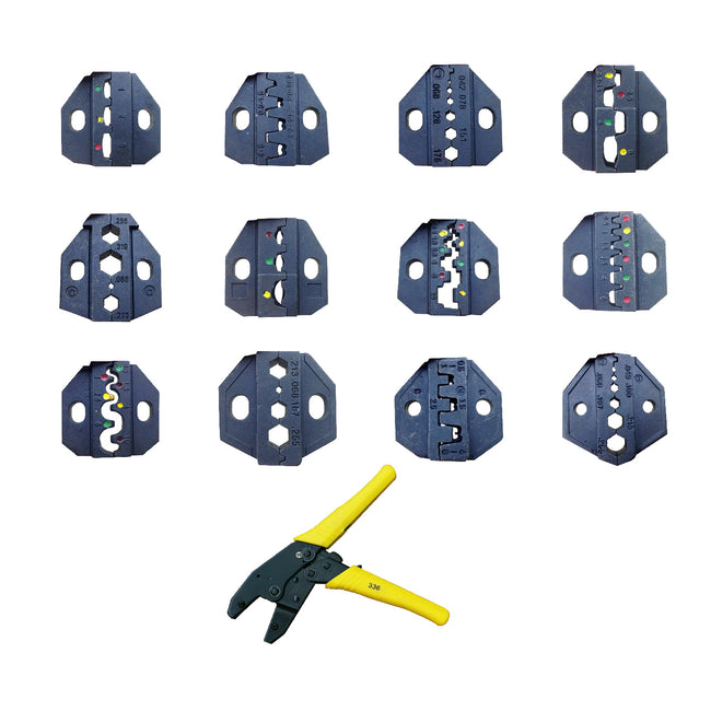 Crimping pliers die selection