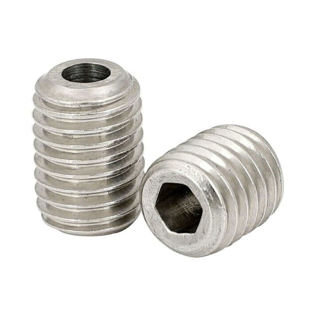 M10 x 1.5 長さ 20mm 穴径 5mm 2個入 六角穴付き中空頭無しボルト 304ステンレス鋼