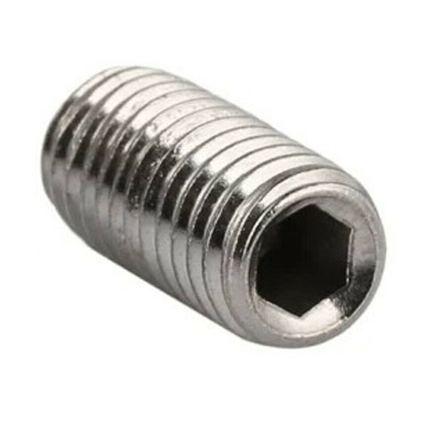 M8 x 1.25 長さ 8mm 六角穴付き止めねじ 20個入 304ステンレス鋼 平先