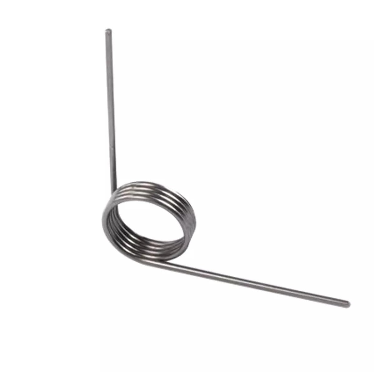 0.3mm Linear Torsion Spring, 2.5mm Outer Diameter, 30mm Arm Length, Selectable Number of Coils and Angle, Spring Steel, Pack of 5