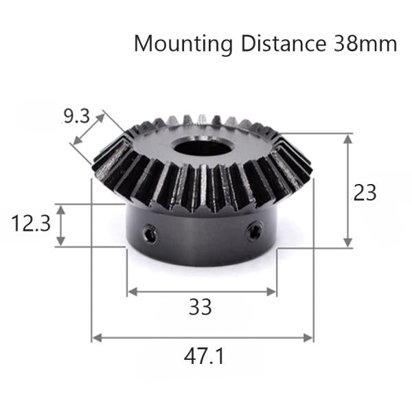 モジュール 1.5 歯数 30 穴径 17mm キー溝 5mm 速比 1:1 スチール ベベルギヤ 歯車 – GAVAN工具、金具専門店