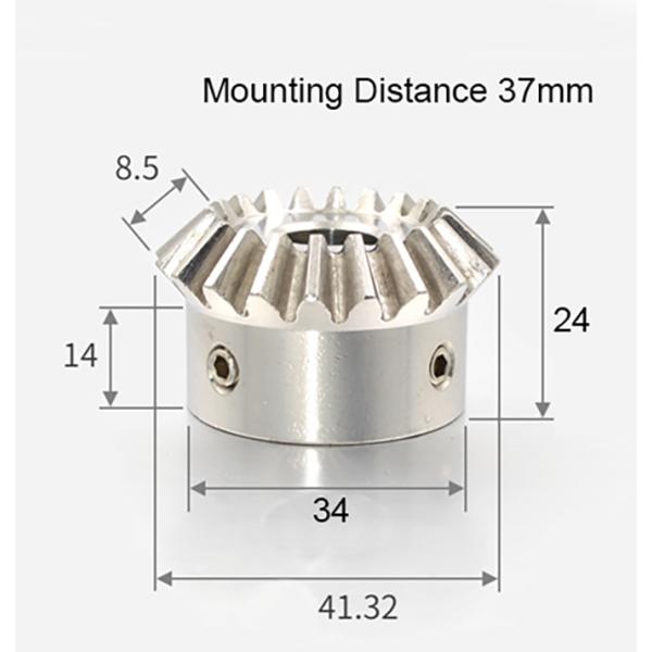 モジュール 2 歯数 20 穴径 15mm キー溝 5mm 速比 1:1 ステンレス鋼 ベベルギヤ 歯車 – GAVAN工具、金具専門店