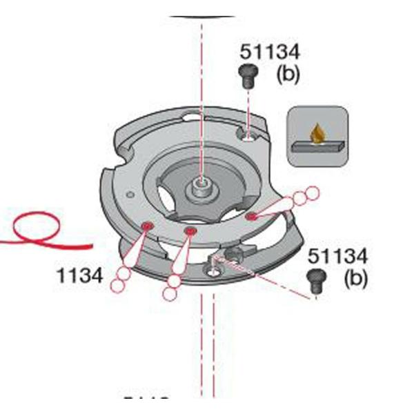 時計用部品 ETA28系サイズ オートマ受用ねじ(51134) 5本入