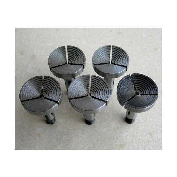 直径 6.2～ 23mm 5種セット 8mm時計旋盤用 凹型ステップチャック