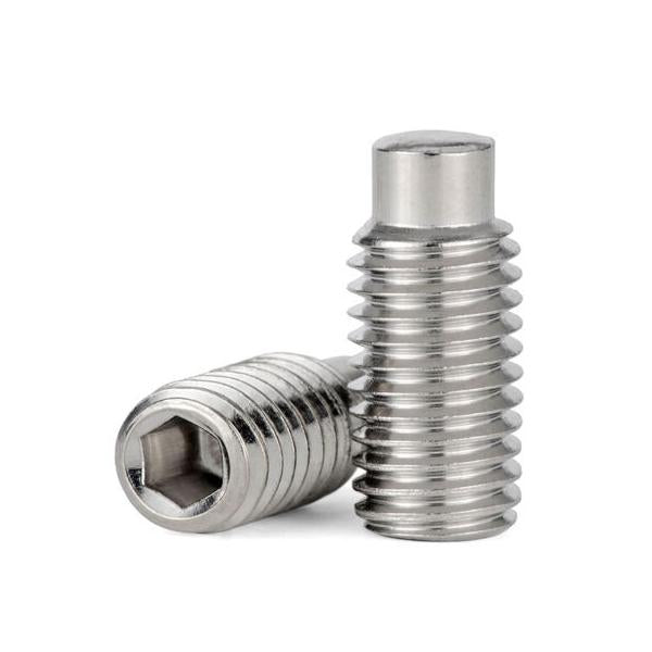 M4 x 0.7 x 10mm 20個入 304ステンレス鋼 棒先 六角穴付き止めねじ
