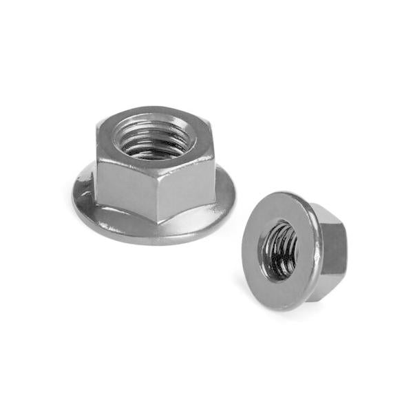 M10 x 1.25 フランジ付き 六角ナット 2個入 合金鋼