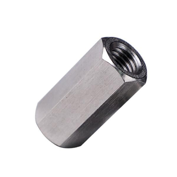 M10 x 1.5 - M12 x 1.75 全長 40mm 1個入 ステンレス鋼 六角カップリングナット めねじ変換アダプター