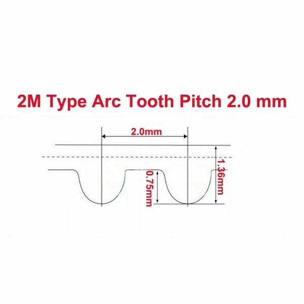 周長 150mm 幅 4mm HTD 2M型 タイミングベルト – GAVAN工具、金具専門店