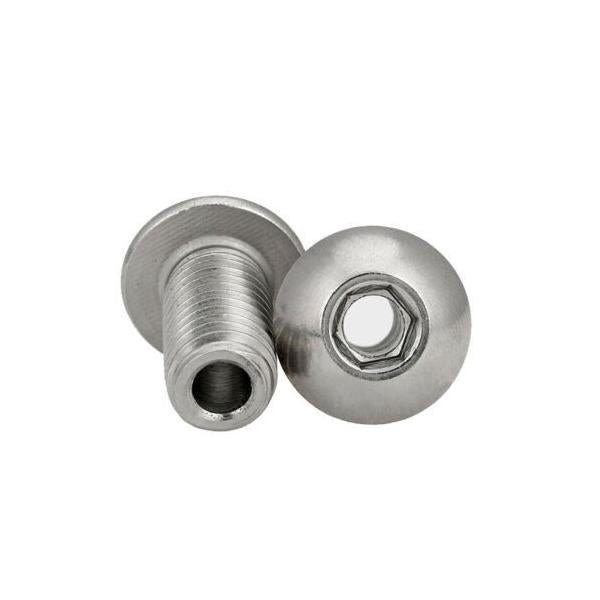 M8 x 1.25 x 25mm 穴径 4.2mm 六角穴付き中空トラスボルト 304ステンレス鋼 2個入