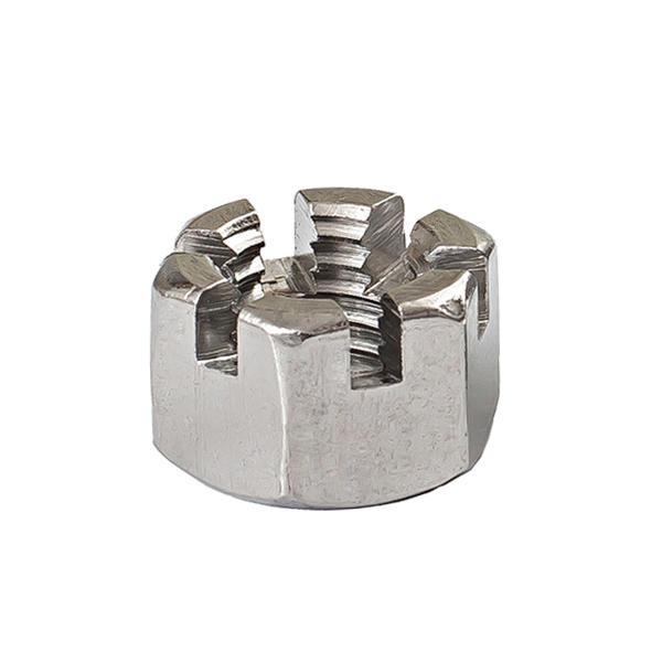 M8 x 1.25 ステンレス鋼 溝付き六角キャッスルナット 5個入