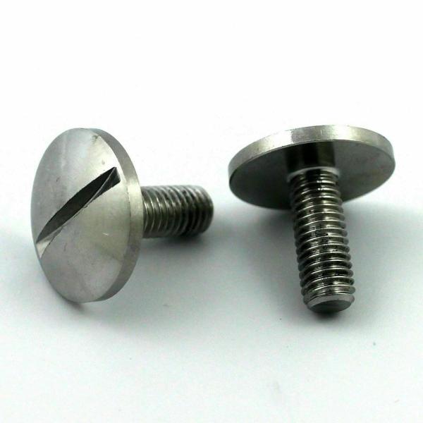 Set of 5 Large Head Binding Screws, Flat Head, M6 x 1.0 x 25mm, 304 Stainless Steel