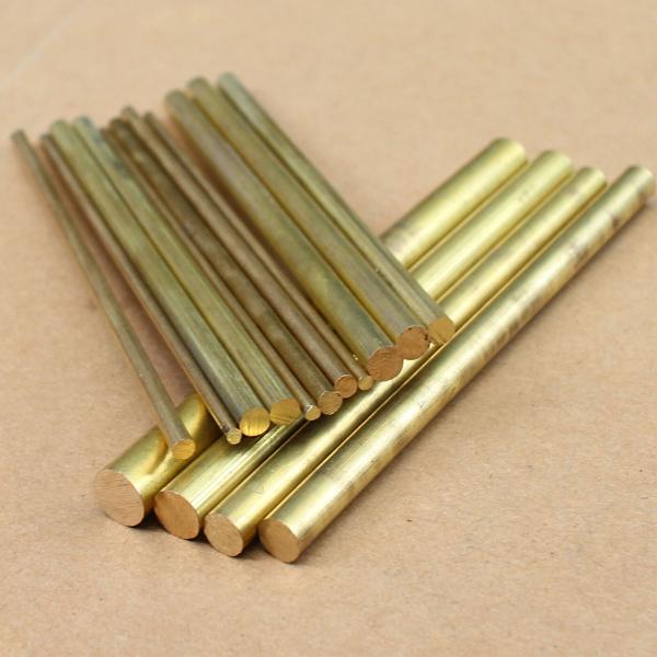Brass rods total length approximately 100mm diameter 2mm, 3mm, 4mm, 5mm, 6mm, 7mm, 8mm total 15 pieces