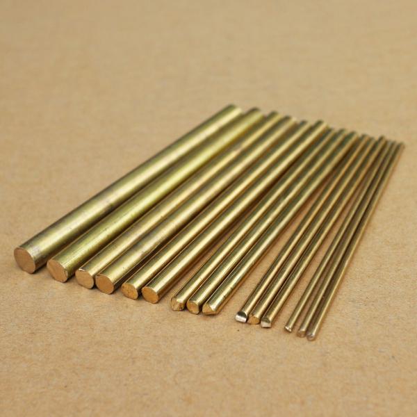 真鍮棒 全長 約100mm 直径 2mm, 3mm, 4mm, 5mm, 6mm, 7mm, 8mm 計15本