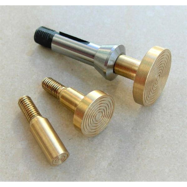 3 Types of Brass Wax Chucks for 8mm Watch Lathes with Steel Adapters