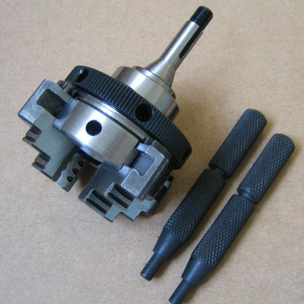 4爪 0.275" x 40 (WWサイズ)ねじ セルフセンタリングチャック 8ミリ時計旋盤用
